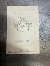 Menu ancien 12. d'occasion  Achicourt