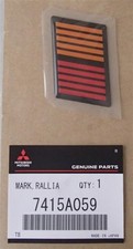 Emblema traseiro Ralliart Mitsubishi 7415A059 fabricante de equipamento original JDM Lancer Evo Colt  comprar usado  Enviando para Brazil