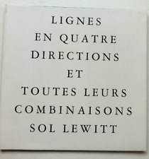 Sol lewitt. lignes d'occasion  Lille-