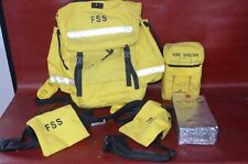 Paquete de campo de bomberos FSS con bolsas de refugio contra incendios arnés equipo cinturón amarillo segunda mano  Embacar hacia Argentina