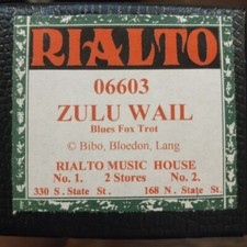 Zulu wail recut for sale  Sequim