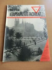 Neues kraftfahrzeug fachblatt gebraucht kaufen  Könnern