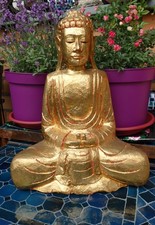 Buddha massivholz blattvergold gebraucht kaufen  Köln