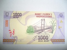 Banconota 1000 ariary usato  Reggio Calabria
