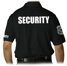 INSIGNIA DE BORDADO DE SEGURIDAD IMPRESA PARA HOMBRES UNIFORME DEL PERSONAL DE POLICÍA CUELLO CAMISETA POLO segunda mano  Embacar hacia Mexico