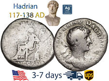 Moeda de prata do Império Romano Antigo Denário Adriano 117 - 138 dC autêntica #20778 comprar usado  Enviando para Brazil