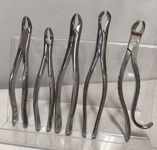 5 pinças dentárias Hu-Friedy, 150S, 151, 62P, 222, 215 extração de chorão aço inoxidável comprar usado  Enviando para Brazil