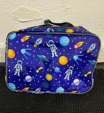 Lancheira escolar isolada Flowfly espaço exterior foguete nave espacial em naves espaciais azuis comprar usado  Enviando para Brazil