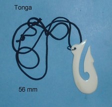 Pendentif hameçon polynésien d'occasion  Sanary-sur-Mer