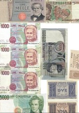 Banconote miste lira usato  Villalba