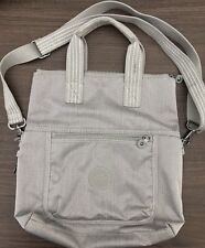 Bolsa tote Kipling Eleva conversível, cinza claro, em excelente estado usado comprar usado  Enviando para Brazil