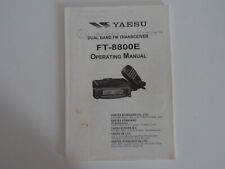 Yaesu 8800e instruction for sale  CRAIGAVON