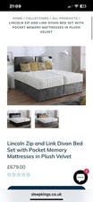Zip link divan for sale  SWINDON