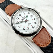 Vintage Masculino 36mm Everlast Boxe Fácil Leitura Relógio Pulseira de Lona, Nova Bateria comprar usado  Enviando para Brazil