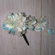 Ornamento de cabelo Kanzashi quimono vara flor cabelo azul claro comprar usado  Enviando para Brazil