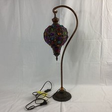 Abajur de mesa estilo marroquino turco colorido feito à mão em mosaico 74cm (TT3)CP#8683, usado comprar usado  Enviando para Brazil