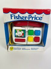 Fisher Price Spielofon Buttons 'n Bell Phone Telefon 1160 1992 z oryginalnym opakowaniem vintage, używany na sprzedaż  Wysyłka do Poland