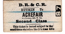 Railway ticket denbeigh for sale  UK