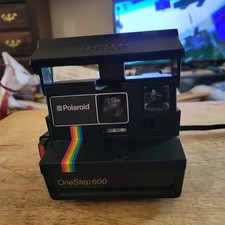Usado, VINTAGE Polaroid One Step 600 Land Camera Black Rainbow com Alça NÃO TESTADA! comprar usado  Enviando para Brazil
