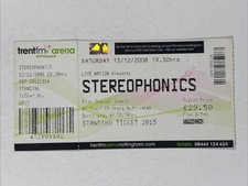 Stereophonics ticket complete for sale  PRESTON