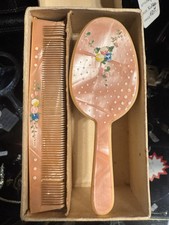 Juego de cepillo y peine de pelo infantil vintage años 50’s con caja original hecho en Japón segunda mano  Embacar hacia Mexico