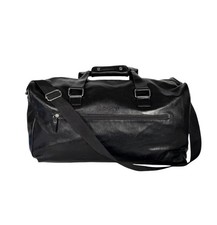 Bolsa de viagem CALVIN KLEIN grande espaçosa preta couro sintético fim de semana clássica comprar usado  Enviando para Brazil