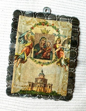 Santino medaglietta madonna usato  Roma