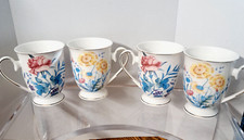 Porcelain floral mugs for sale  Hammonton
