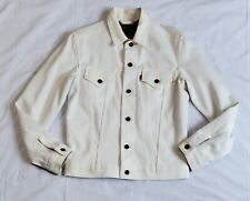 Usado, JAQUETA CAMINHONEIRO LEVI'S X SUPREME LARANJA ABA DENIM OSSO BRANCO FORRO LEOPARDO MASCULINA comprar usado  Enviando para Brazil
