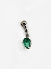 Piercing nombril emeraude d'occasion  Domont