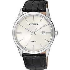 Usado Importado Citizen Relógio Masculino Quartzo Aço Inoxidável Pulseira de Couro Casual Wa comprar usado  Enviando para Brazil