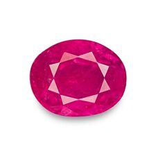 MOGOK BURMA Rubi 3,19 Ct. Natural Não Tratado OVAL Aveludado Vermelho Rosado LINDO comprar usado  Enviando para Brazil