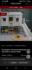 Christopher treehouse midsleep for sale  BASILDON