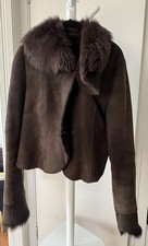 Brown sheepskin jacket for sale  LONDON