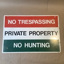 Vintage trespassing private for sale  Defiance