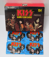 KISS DONRUSS SERIES I CAIXA VAZIA + 4 PACOTES SELADOS AUCOIN 1978 comprar usado  Enviando para Brazil