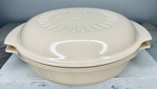 Vintage Tupperware Bege Microondas/Vaporizador/Fogão Pilha 1 Litro Excelente Estado Usado comprar usado  Enviando para Brazil
