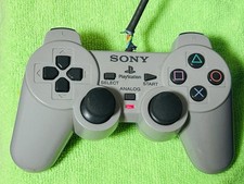 Controle Sony PlayStation 1 PS1 DualShock cinza analógico OEM reparo SCPH-1200, usado comprar usado  Enviando para Brazil