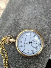 Relógio de bolso náutico vintage americano Elgin Look colecionável antigo 2" latão comprar usado  Enviando para Brazil