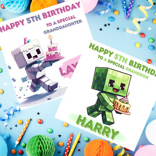Personalised creeper minecraft for sale  DONCASTER