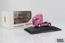 Herpa Scania 143 500 Streamline Zugmaschine rosa Werbemodell 110143 1:87 /H23485 comprar usado  Enviando para Brazil