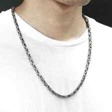 Colar de aço inoxidável 5 mm caixa bizantina elo corrente masculina 18"-36" para Natal comprar usado Colar de aço inoxidável 5 mm caixa bizantina elo corrente masculina 18"-36" para Natal comprar usado  Enviando para Brazil