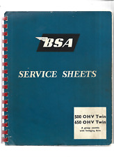 Vintage bsa service for sale  BASINGSTOKE