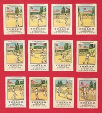 POSTER STAMPS LAWN TENNIS MATCH DOUBLE MIXED SERVICE SMATCH VOLLEY LOB TOBLER, usado comprar usado  Enviando para Brazil