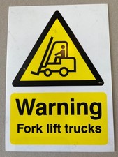 Warning fork lift for sale  NORWICH