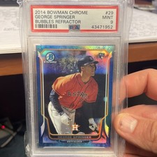 2014 Bowman Chrome George Springer SP BUBBLES Ref RC /99 PSA 9🔥📈World Series, usado comprar usado 2014 Bowman Chrome George Springer SP BUBBLES Ref RC /99 PSA 9🔥📈World Series, usado comprar usado  Enviando para Brazil