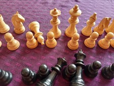 Alte schachfiguren holz gebraucht kaufen  Jena