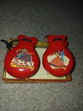 Vintage wooden castanet for sale  LONDON