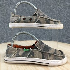 Usado, Mocassim Sanuk Shoes Kids 1 Menino Camuflagem Offshore Casual Tecido Verde comprar usado  Enviando para Brazil