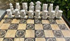 Vintage stone chess for sale  LONDON